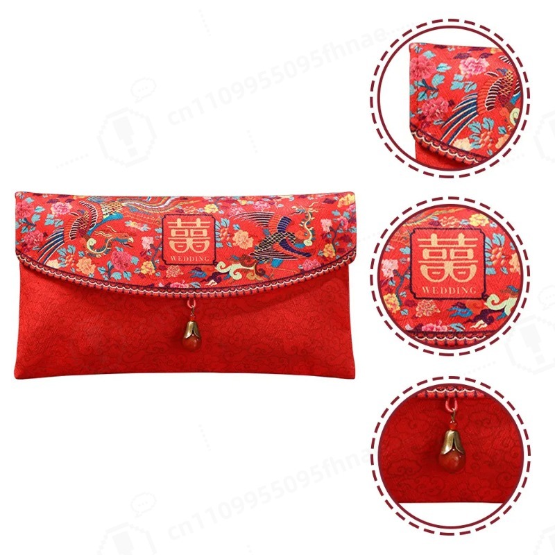 Wedding Envelopes - Çin Tarzı Kırmızı Zarflar Kırmızı Paketler