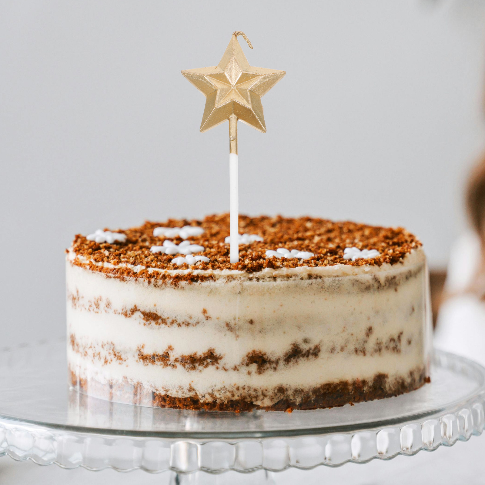 Wedding Cake Supply - 8 adet Glitter Metalik Doğum Günü