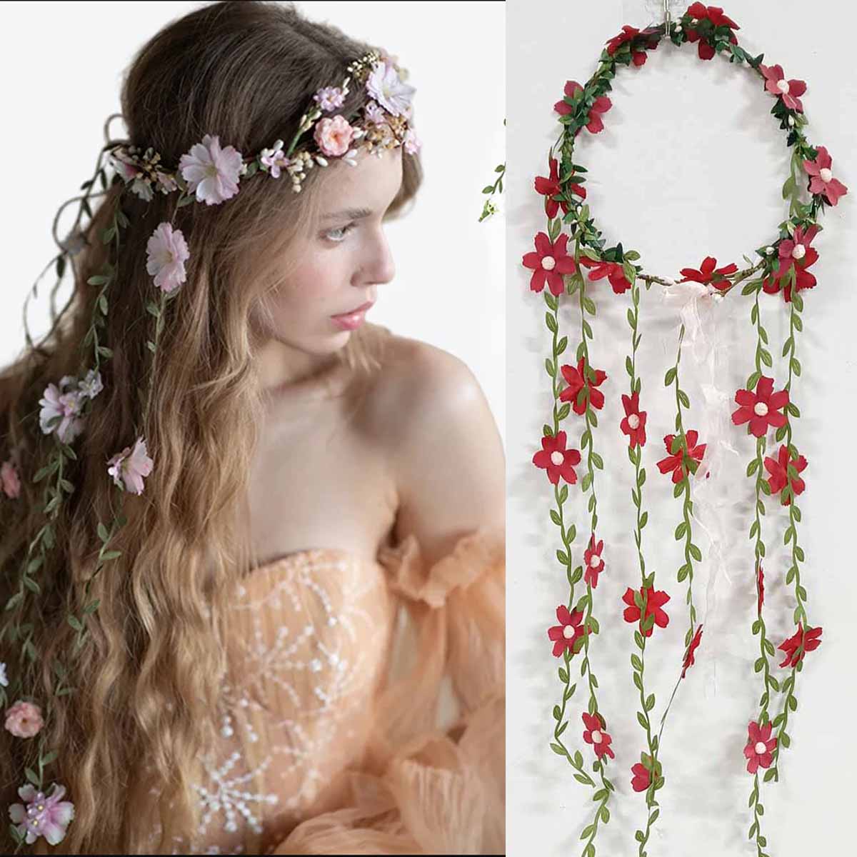 Wedding Arch Flower - Bohemian Rattan çiçek sarmaşıklar taç gelin
