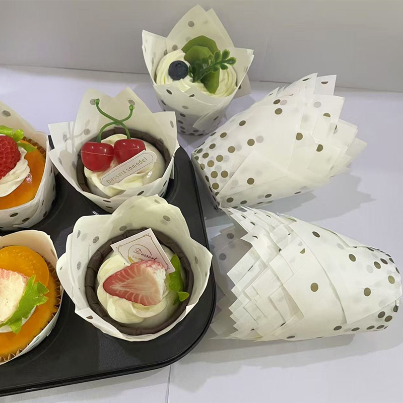 Wedding Cake Supply - 50 Adet/100 Adet Altın Nokta Lale