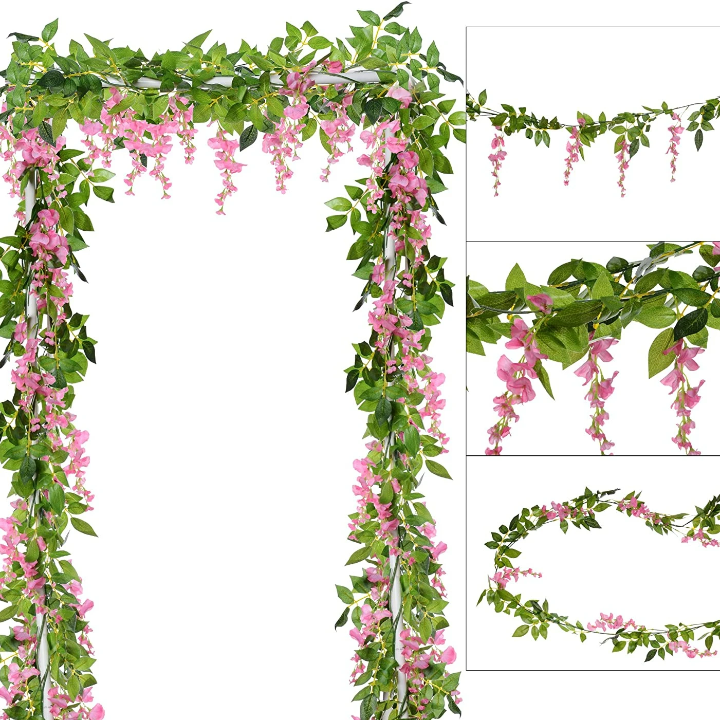 Wedding Arch Flower - 1.8M yapay çiçekler ipek yapay wiwivine