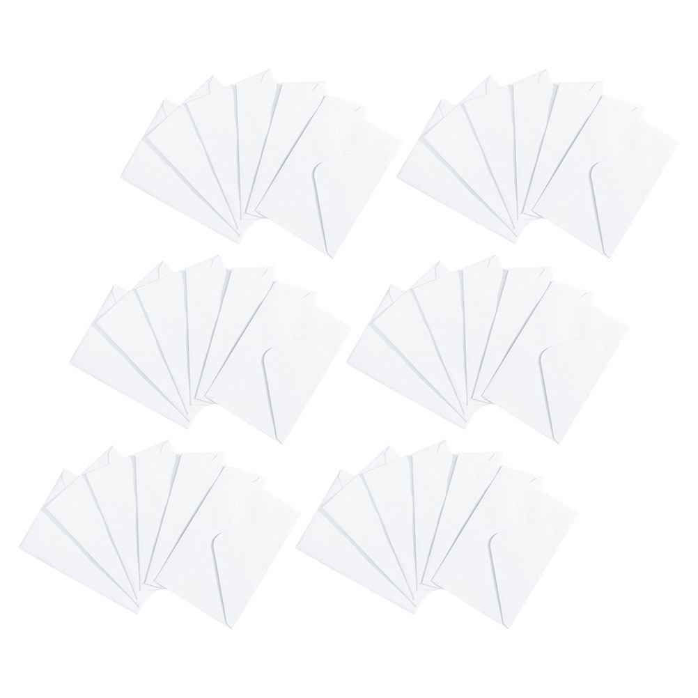 Wedding Envelopes - 50 Adet Beyaz Zarf Kalın Kağıt