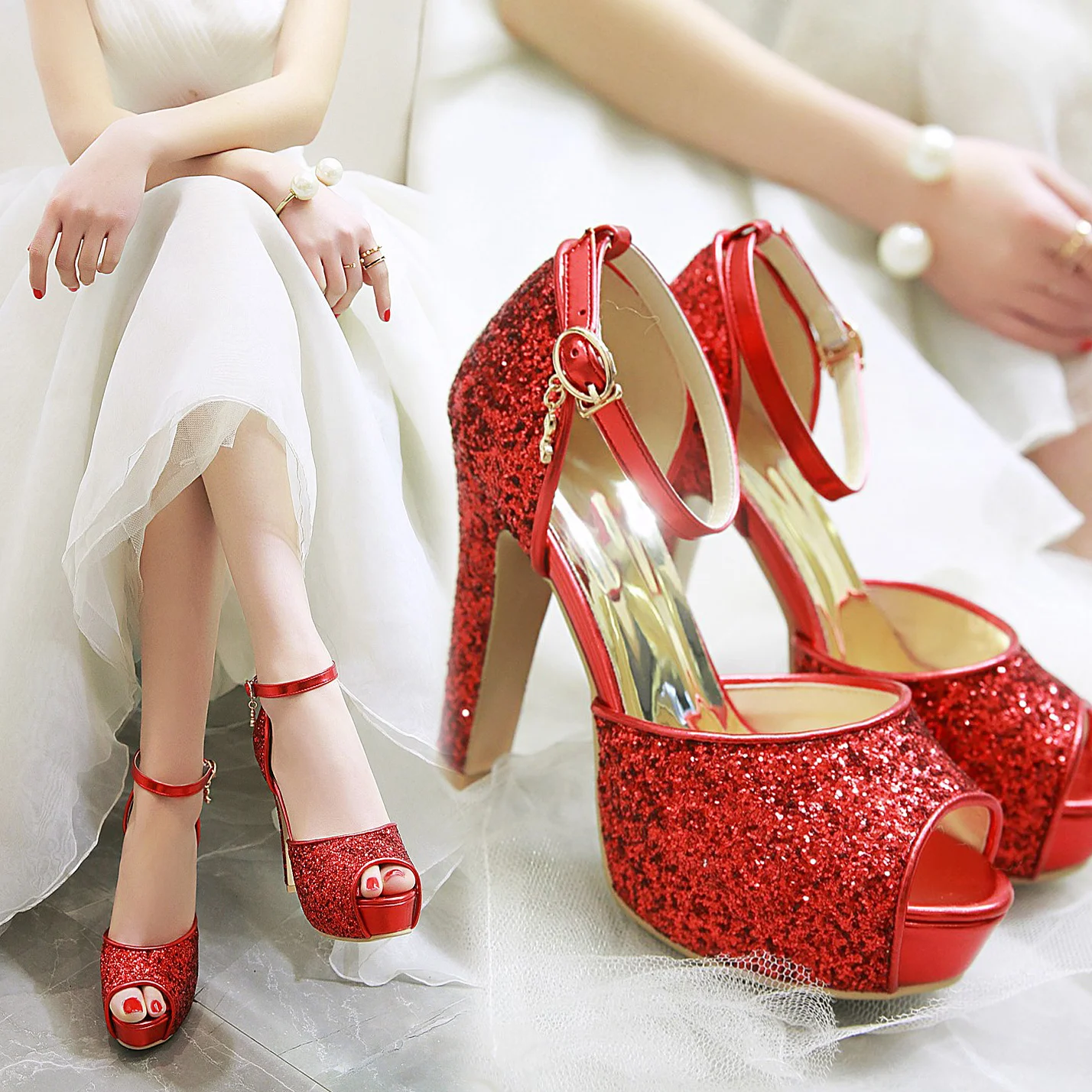 Gümüş Yaz Kadın Yüksek Topuk p - Wedding Fx incelemesi ve fiyatı