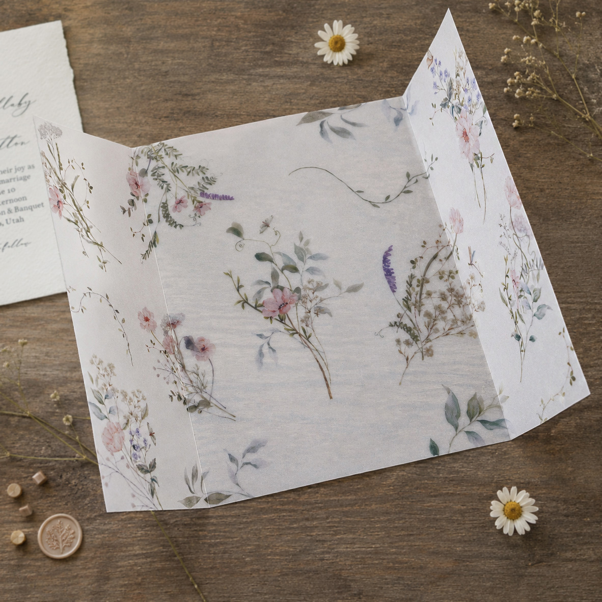 20/50 adet Suluboya Çiçek Dese - Wedding Envelopes incelemesi ve fiyatı