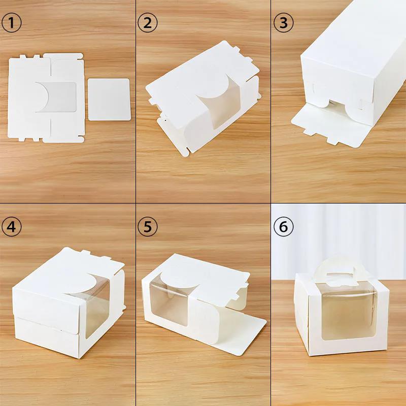 10 adet kek kutusu şeffaf penc - Wedding Cake Supply incelemesi ve fiyatı