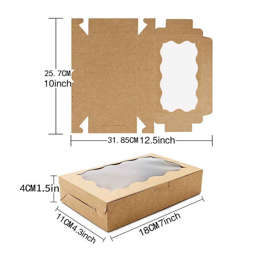 10/30/50 adet Kraft kağıt kek  - Wedding Cake Supply incelemesi ve fiyatı