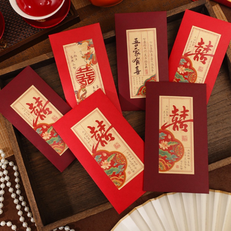 2/4 Adet Çin Düğün Kırmızı Zar - Wedding Envelopes incelemesi ve fiyatı