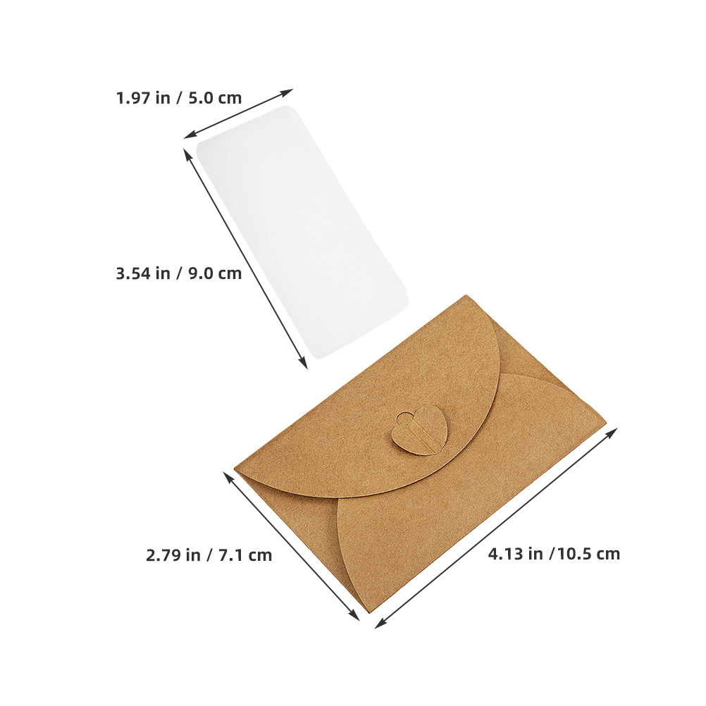 30 Set Mini Kraft Zarf Kalp Ka - Wedding Envelopes incelemesi ve fiyatı
